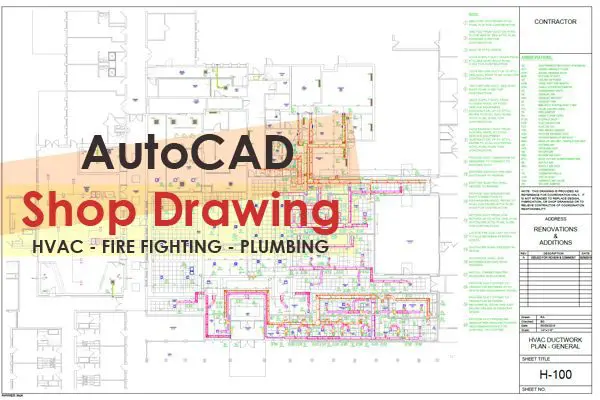 MEP Shop Drawing in AutoCAD. AutoCAD Shop Drawing Course Online كورس شوب درونج