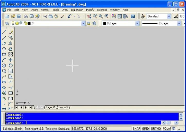 AutoCAD 2004 Interface